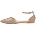 thumbnail image 3 of Journee Womens Reba Buckle Pointed Toe Ballet Flats, Widths Available, 3 of 10