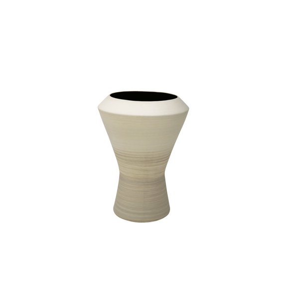 Minimalistic Decorative Ceramic Vase, Ivory