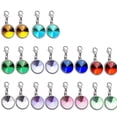 thumbnail image 2 of 20 Pcs Colorful Natural Crystal Alloy Pendant Charms for DIY Jewelry Making – Round Stone Lobster Buckle Accessories for Necklaces, Bracelets, 2 of 5