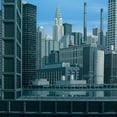 thumbnail image 3 of Peyret, Eric 15x15 Black Modern Framed Museum Art Print Titled - Blue Chrysler composition, 3 of 5