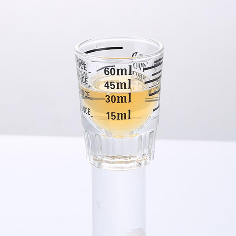 Thickened Graduated Glass Oz Ounce Cup Measuring Cup Shot Glasses