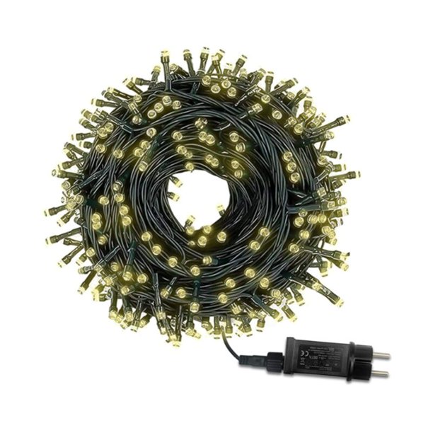 Luces de hadas, luces de hadas impermeables para exteriores, 8 modos de luces LED para exteriores e interiores para Navidad, bodas, fiestas, dormitorios, jardín, blanco cálido (20M 200LED) Kuyhfg Bienvenido a Kuyhfg