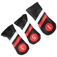 thumbnail image 4 of 3 uds. Funda para cabeza de palo de Golf con forro grueso impermeable de cuero PU accesorio para cabeza de palo de madera negro, 4 of 5