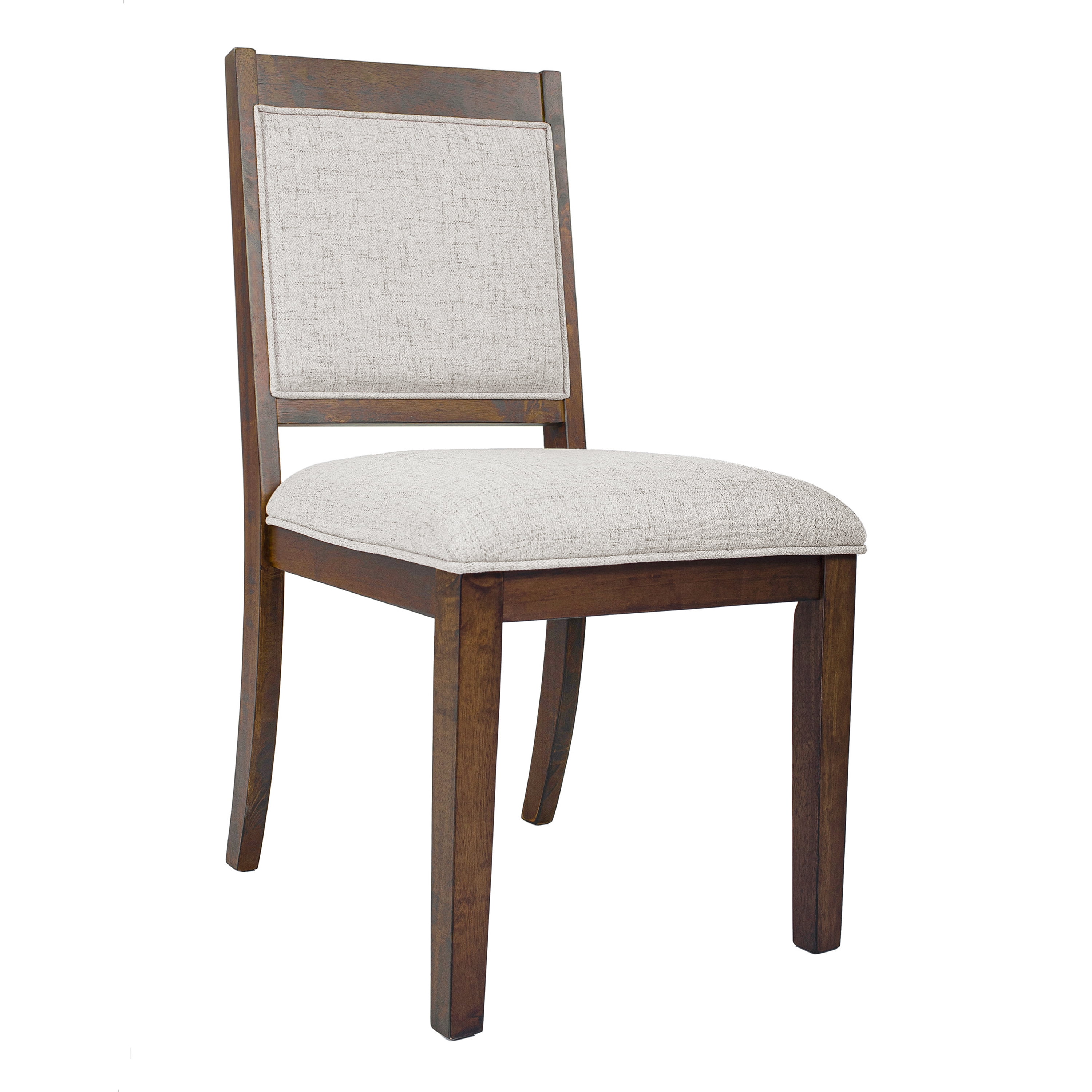 HomePop Open Back Upholstered Dining Chair, Set of 2, Neutral