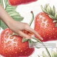 thumbnail image 3 of Red Strawberry Berry Seamless Pattern Entryway Rug, 2x3 Area Rug Indoor Door Mat Non-slip Washable Floor Carpet Rug for Bedroom Office Dining Room Bathroom, 3 of 7