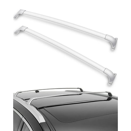 CCIYU Cargo Racks for Infiniti JX35 2013, for Infiniti QX60 2014-2019 Rooftop Luggage Canoe Kayak Carrier Rack Silver Roof Rack Cross Bar - Fits Side Rails Models ONLY