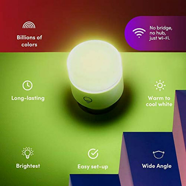 LIFX Smart Home A19 E26 Medium Smart Enabled LED Bulb Color