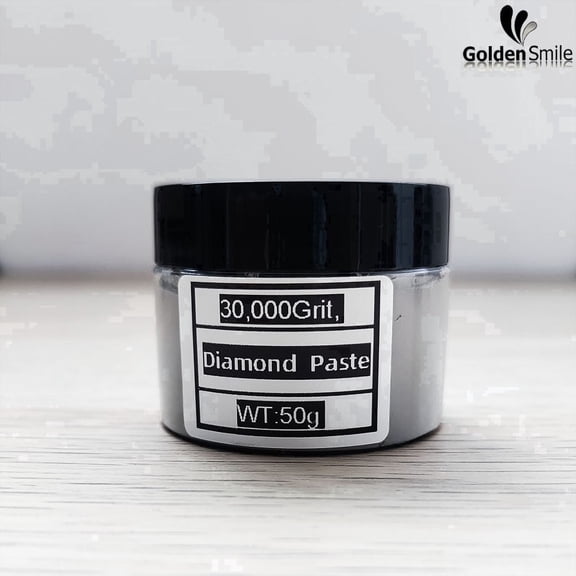 Golden Smile 30000 Grit Diamond Polishing Paste - 50g/1.76OZ Ultra-Fine Mirror Finish Compound for Jewelry, Metal, Glass, Ceramics & Gemstones