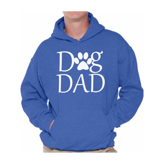 Awkward Styles Men's Dog Dad Graphic Hoodie Tops Pet Loving Father`s Day Gift Dog Lover Gift for Him