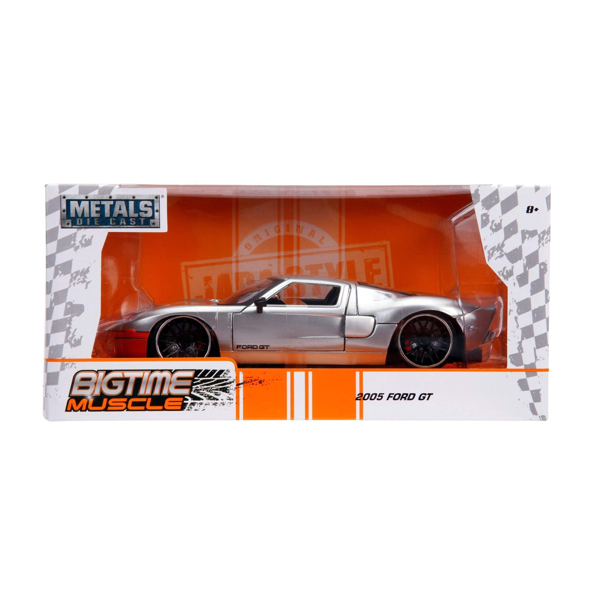 Jada Toys 31324 2005 Ford GT Stripe Bigtime Muscle 1 by 24 Diecast Model Car Play Vehicle(Selections May Vary)