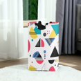 thumbnail image 6 of Yayeee Freestanding Laundry Hamper with Handle Collapsible Large Storage Basket for Clothes, Black Retro Pattern, 6 of 7