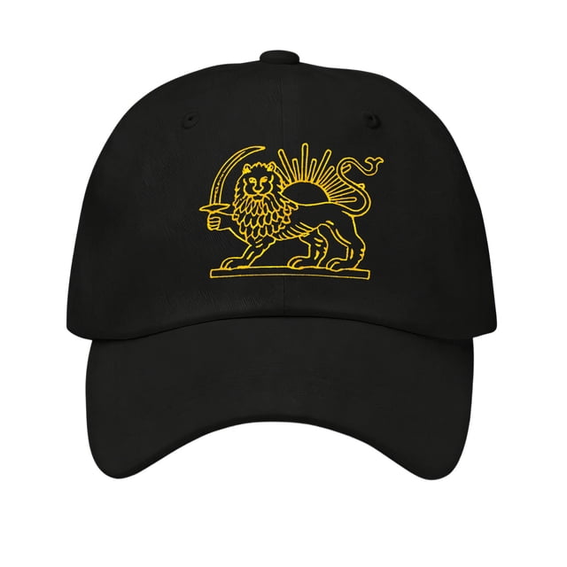 Chapeau Drapeau Iranien avec Sangle Réglable pour Hommes et Femmes – Tissu 100 % Polyester, Taille Unique, Design Brodé Emblème National