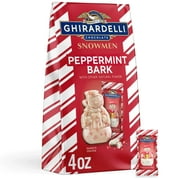 GHIRARDELLI Peppermint Bark Snowmen, 4 OZ Bag