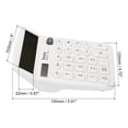 thumbnail image 2 of Uxcell Desk Calculator, 12 Digits Large LCD Display Electronic Calculator Solar Battery Dual Power, White, 2 of 6