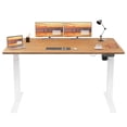 thumbnail image 4 of Sobaniilo 63" x 24" Home Office Electric Height Adjustable Standing Desk with Memory Control, White Frame + Maple Top, 4 of 8