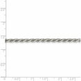 thumbnail image 4 of Sterling Silver 3mm Diamond-Cut Rope Chain (20 X 3) Made In Italy qdc070-20, 4 of 5