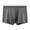 Dark Gray, variant on zeranth Men Ice Silk Mesh Shorts Briefs Mid-rise Elastic Waistband Seamless Fit Panties Breathable Mesh Slim Fit Underwear