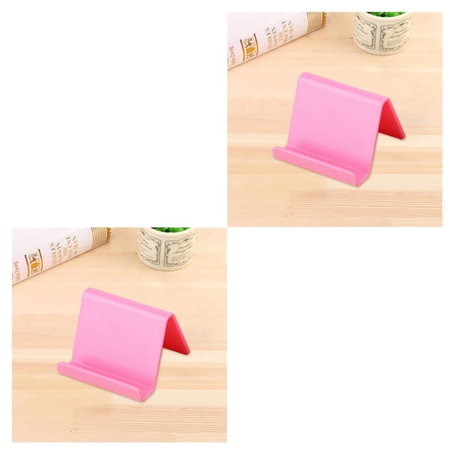 Methold Universal Stand Base Cellphone Holder Flexible Bracket Decoration Adjustable Home itchen Supplies Folding Accessories for Tablet Rosado PC 1 2piezas