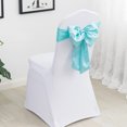 thumbnail image 3 of Fajas/lazos elegantes de satén para funda para silla de boda/fiesta, lazo de doble capa, lazo trasero, 10 Uds., 3 of 6