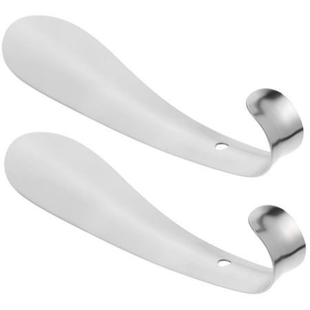 

2pcs Stainless Steel Shoes Lifter Wearing Shoes Tool Metal Shoes Lifters Shoes Horn