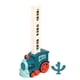 thumbnail image 1 of Kits de tren de dominó eléctrico de colocación automática de ladrillos Montessori para niños (azul), 1 of 6