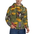 thumbnail image 2 of Sikiie Humming Bird Men's Hoodie, Essentials Hoodie, Sweatshirt, Pullover Hooded Sweatshirt for Men-XX-Large, 2 of 7