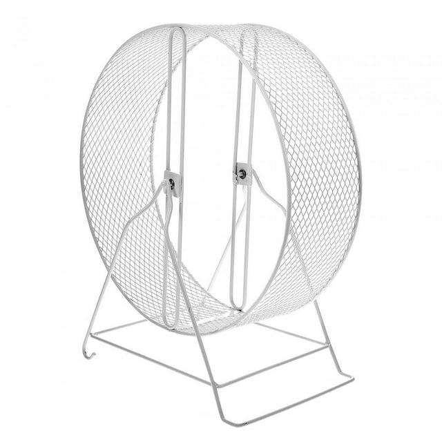 Hamster Wheel Roller Toy Silent Sturdy Round Fun to Play and Run with Bracket Jogging Wheel Hamster Running Exercise Wheel for Gerbil, Rat Diameter 32cm