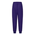 thumbnail image 7 of BRDFRL Womens Sweatpants with Pockets Cotton Solid Color Drawstring Women's Pants with Pockets Sweat Pants Trousers Purple M, 7 of 7