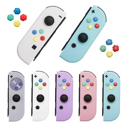 DIY Replacement switch shell for Nintendo switch NS case for joy con shell Mutil color combination(Purple Left Joy con shell)