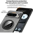 thumbnail image 4 of Magnetic for Google Pixel 8 Pro Case with Stand Compatible with MagSafe Authentic Sheep Bark Skin Ultra Thin 360° Rotation Bracket Anti-Scratch Mil-Grade Drop Protection Case, Blue, 4 of 8