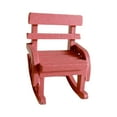thumbnail image 5 of Mini Rocking Chair Dollhouse Furniture for Micro Landscape Diorama Dollhouse Pink, 5 of 8