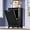 Black, variant on FANRAL Tilt Out Trash Can Cabinet for 2 Bins,Hidden Recycle Garbage Enclosure with Negative Ion & Ozone Odor Control,Wooden Double Laundry Cabinet for Kitchen Bathroom Laundry Room