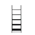 thumbnail image 4 of Riverbay Furniture 5-Shelf Transitional Wood Open Back Ladder Bookshelf in Black, 4 of 7