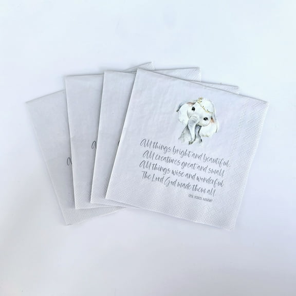 Pearls Of Parchment Scripture Napkins, Disposable, 20 Count