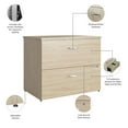 thumbnail image 5 of Bowery Hill 2 Drawer Lateral File Cabinet in Natural Elm - Engineered Wood, 5 of 6