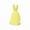 Yellow, variant on 10cm Adorable Flocked Bunny Figurine, Cute Textured Rabbit Statue, Mini Animal Ornament for Easter Decor, Spring Home Tabletop Decoration, Adorable Holiday Gift Idea for Kids & Adults