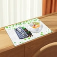 thumbnail image 3 of St. Patricks's Day Placemats Scandinavians Irish Day Plaid Decorative Placemats Insulated Tablecloths - Placemat For Baby Restaurant, 3 of 3