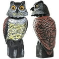 thumbnail image 2 of Bird Mouse Repellent Fake Owl Buy Hedoc Decoys To Scare Birds Away, Rotating Head Sculptures Sound And Silverfish Traps Owl Deterrent 2 of 13
