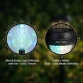 thumbnail image 4 of 2pc solar channel lights in combination, 1pc warm, 1pc white, Solar Yard Lights Outdoor Waterproof IP65, Auto On/Off Solar Powered Outdoor Lights for Patio,Walkway, 4 of 7