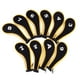 thumbnail image 3 of 10 fundas de neopreno para palos de golf, protectores adhesivos para cabezas de palos de golf. amarillo y negro, 3 of 9