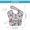 thumbnail image 4 of Kdxio London Symbols1 Bibs For Babies, Baby Bibs for Eating, Toddler Bibs, Waterproof Bibs, Feeding Bibs, for Toddlers, Boys, Girls, 4 of 8