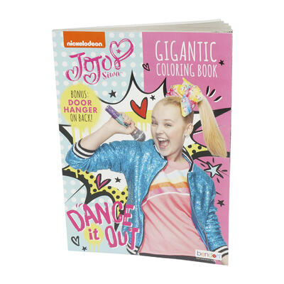 new 219029 jojo siwa gigantic coloring book 24pack