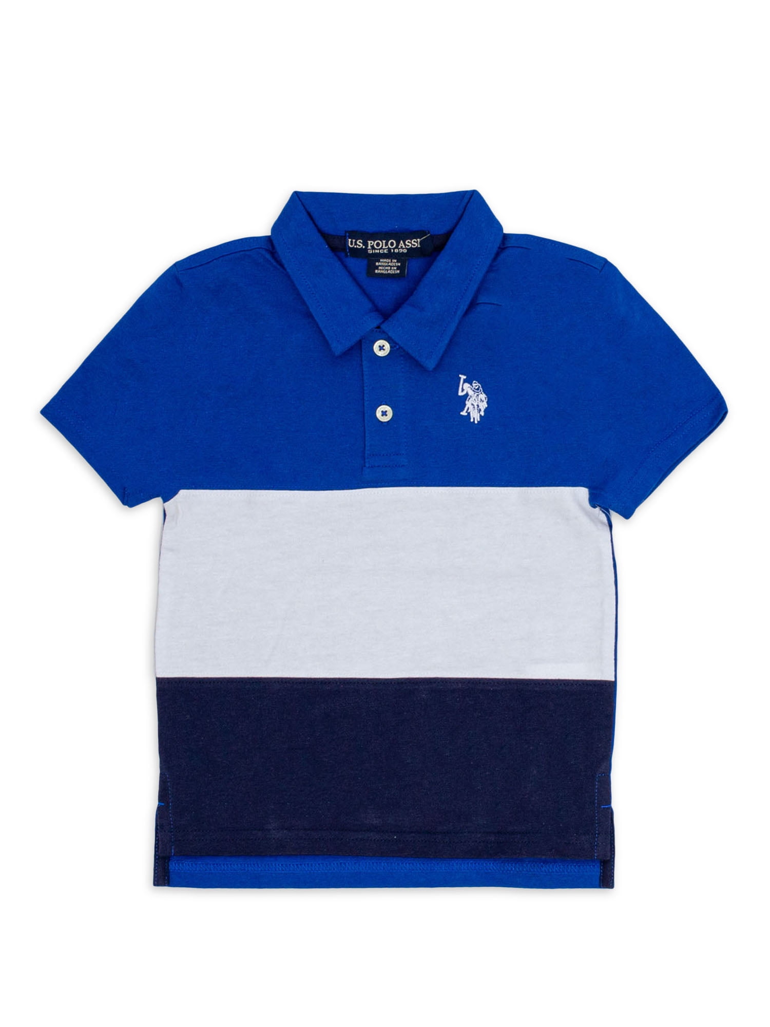 Boys Polo Shirt Short Sleeve Summer T-Shirt Stripes Kids Lapel Collar Tops Teenagers School Top Jersey for 7-13 Years 
