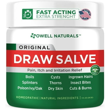 Owell Naturals Draw Salve Powerful, Fast Acting for Skin,   1oz