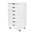thumbnail image 7 of Office File Cabinets Wooden File Cabinets for Home Office Lateral File Cabinet Wood File Cabinet Mobile File Cabinet Mobile Storage Cabinet Filing Storage Drawer White/5 Drawer, 7 of 7