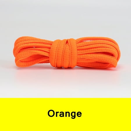 

Oval Sneakers Shoe Laces Semicircle Sports Shoelaces Classic Round Shoelace Adult Unisex Woven Casual Boots Laces Shoestrings Orange 70cm