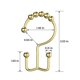 thumbnail image 2 of Bathdesign Ganchos Para Cortinas De Ducha Anillos Ganchos Para Cortinas De Ducha De Acero Inoxidable A Prueba De Óxido Doble Cara Para Barras De Ducha De Baño Juego De Cortinas De 12 Dorados, 2 of 5