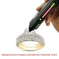 thumbnail image 6 of 1 1/4 Ct Round Cut Lab Created Moissanite Diamond Halo Engagement Promise Anniversary Bridal Ring Set Womens Wedding Bands 10k Yellow Gold 1.25 Cttw, G-H/VVS1 Gift Jewelry-6.5, 6 of 6