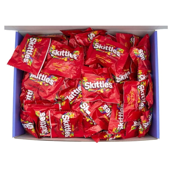 Skittles Original Fun Size Chewy Candy, Bulk 240 Count