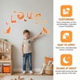 thumbnail image 5 of Animals Wall Decals Glow in the Dark, Girls Boys Waterproof Decoration for Living Room Wall Bathroom Toilet 3 Sets Orange Cats 11.4" x 7.9", 5 of 7